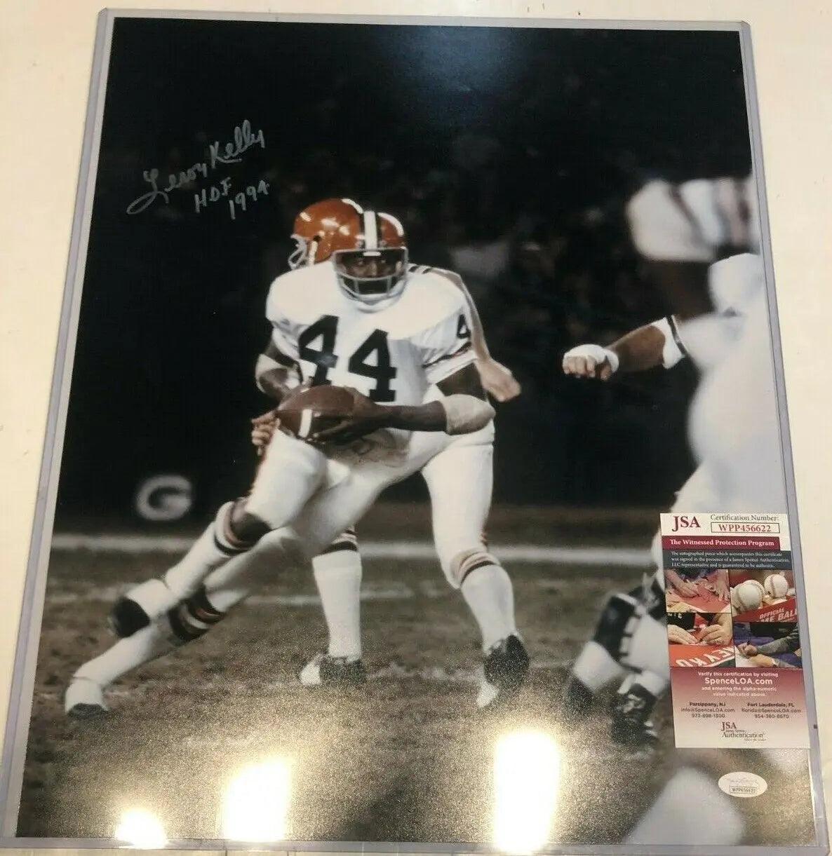 MVP Authentics Leroy Kelly Autographed Signed Inscribed Cleveland Browns 16X20 Photo Jsa Coa 72 sports jersey framing , jersey framing
