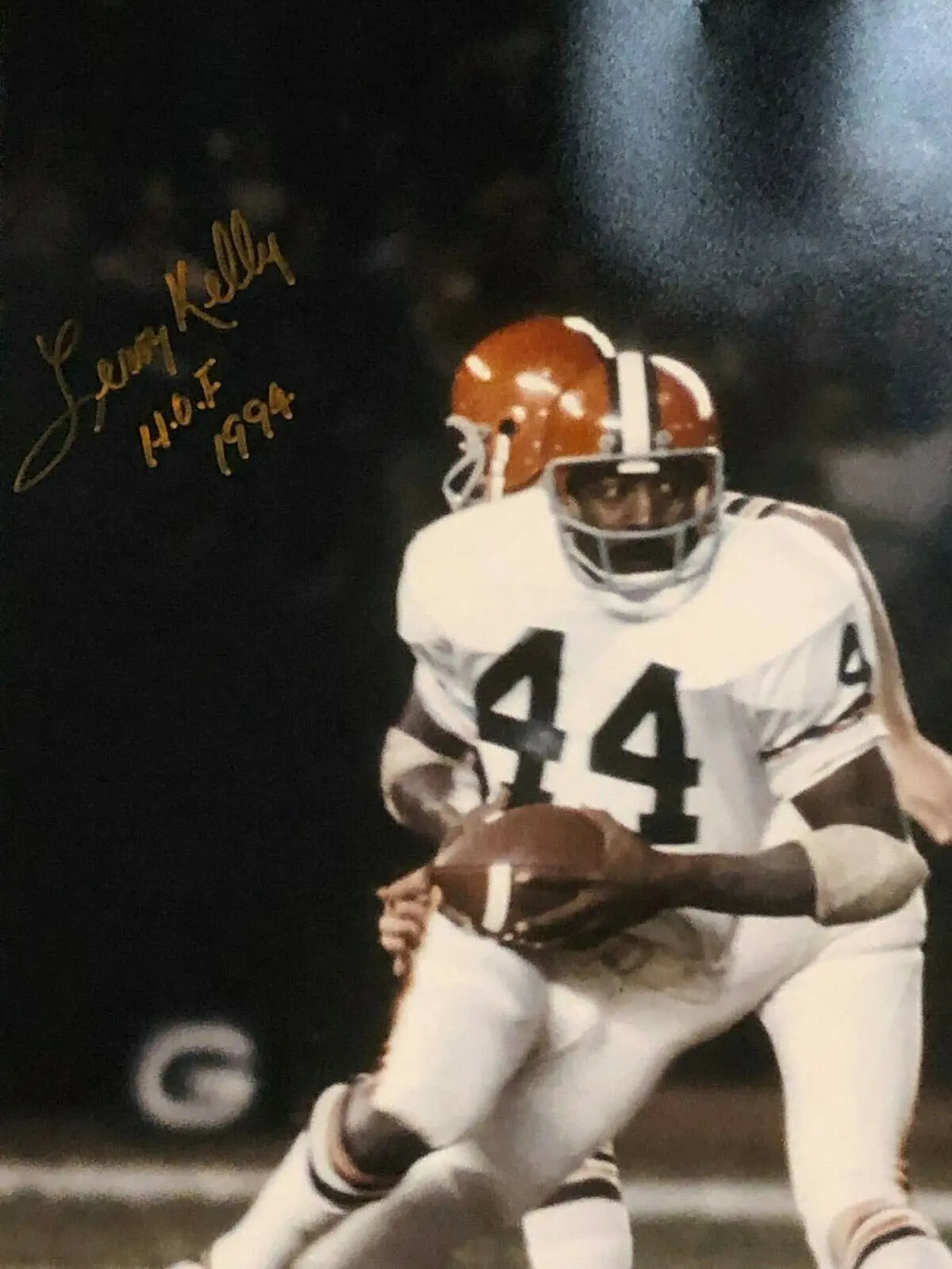 MVP Authentics Leroy Kelly Framed Signed Inscribed Cleveland Browns 16X20 Photo Jsa Coa 170.10 sports jersey framing , jersey framing