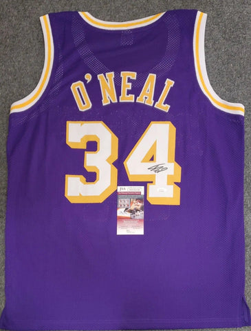 Los Angeles Lakers Shaquille O'neal Autographed Signed Jersey Jsa Coa – MVP  Authentics