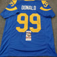 MVP Authentics Los Angeles Rams Aaron Donald Autographed Signed Jersey Jsa Coa 251.10 sports jersey framing , jersey framing