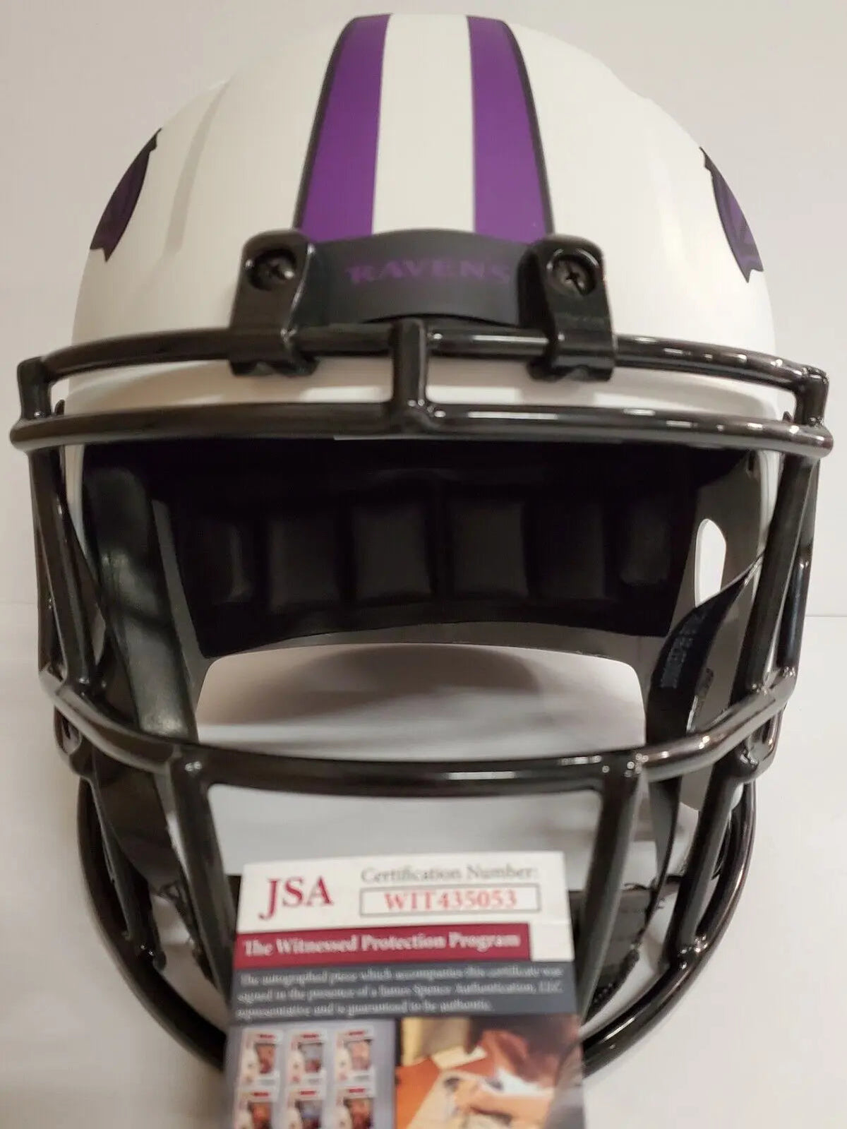 MVP Authentics Marquise Brown Signed Baltimore Ravens Full Sz Lunar Eclipse Rep Helmet Jsa Coa 359.10 sports jersey framing , jersey framing