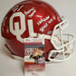 MVP Authentics Marquise Brown Signed Inscribed Oklahoma Sooners Full Sz Auth  Helmet Jsa Coa 539.10 sports jersey framing , jersey framing