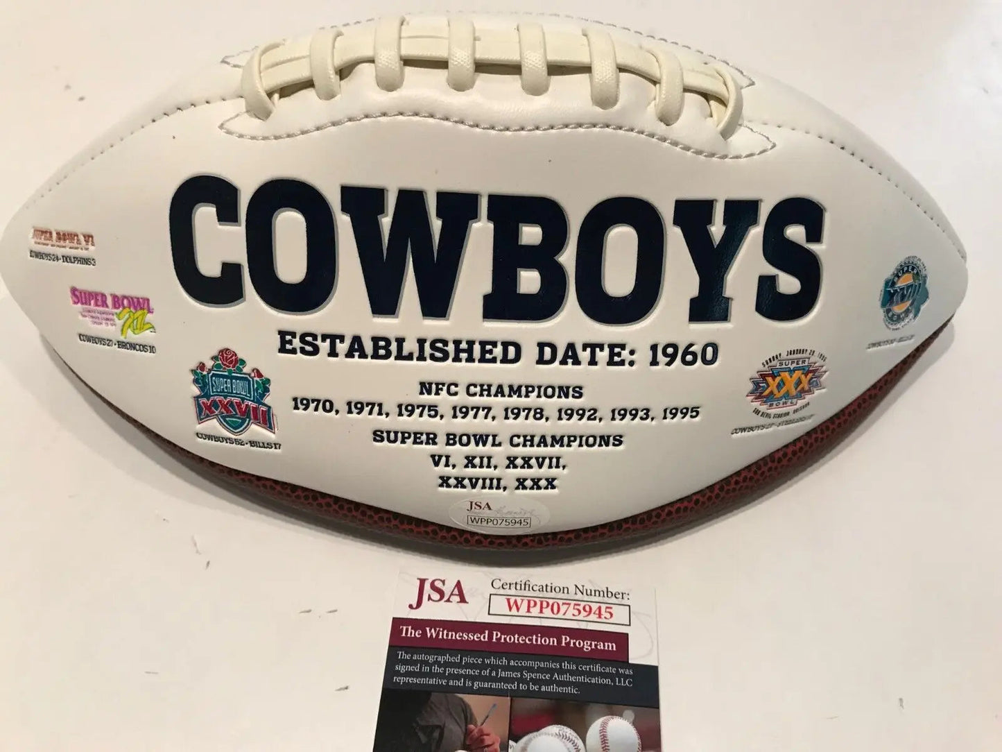 MVP Authentics Mel Renfro Autographed Signed Inscribed Dallas Cowboys Logo Football Jsa Coa 81 sports jersey framing , jersey framing