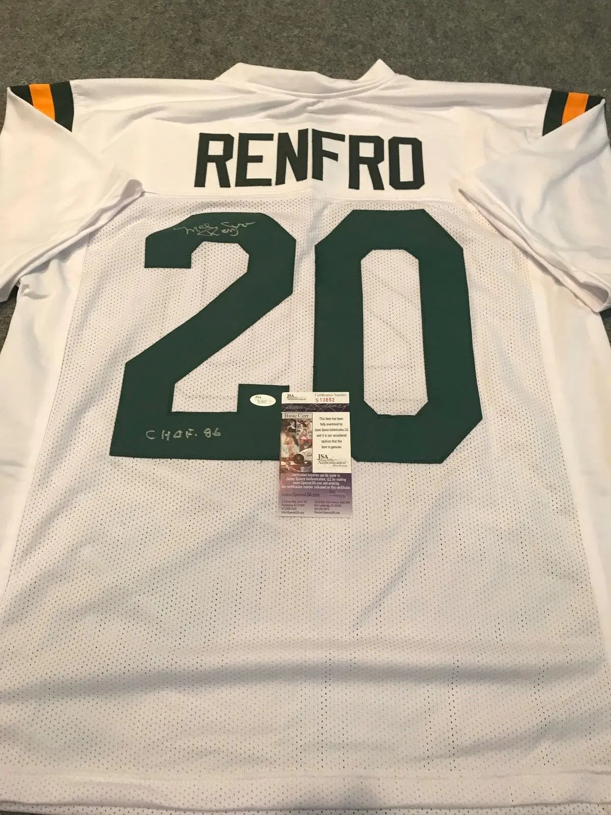 MVP Authentics Mel Renfro Autographed Signed Inscribed Oregon Ducks Jersey Jsa  Coa 108 sports jersey framing , jersey framing