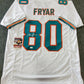 MVP Authentics Miami Dolphins Irving Fryar Autographed Signed Jersey Jsa  Coa 108 sports jersey framing , jersey framing