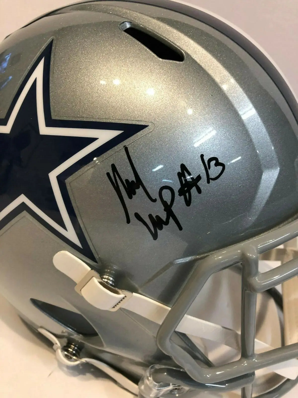 MVP Authentics Michael Gallup Autographed Signed Dallas Cowboys Full Size Helmet Tristar Holo 225 sports jersey framing , jersey framing