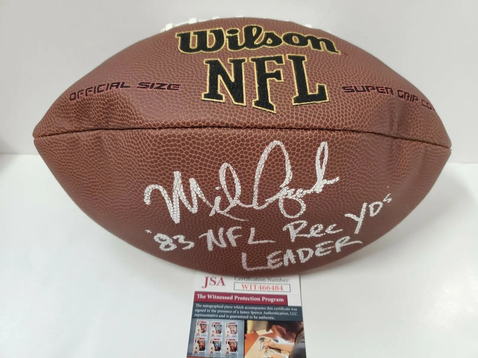MVP Authentics Mike Quick Autographed Signed Inscribed Football Jsa Coa 107.10 sports jersey framing , jersey framing