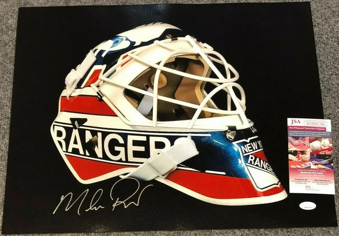 MVP Authentics Mike Richter Autographed Signed New York Rangers 16X20 Photo Jsa Coa 80.10 sports jersey framing , jersey framing