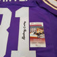 MVP Authentics Minnesota Vikings Anthony Carter Autographed Signed Jersey Jsa Coa 107.10 sports jersey framing , jersey framing