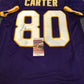 MVP Authentics Minnesota Vikings Cris Carter Autographed Signed Jersey Jsa Coa 197.10 sports jersey framing , jersey framing