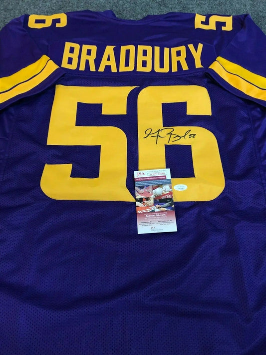 MVP Authentics Minnesota Vikings Garrett Bradbury Autographed Signed Jersey Jsa Coa 98.10 sports jersey framing , jersey framing