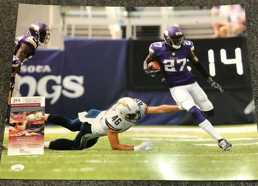 MVP Authentics Minnesota Vikings Jayron Kearse Autographed Signed 16X20 Photo Jsa  Coa 17.10 sports jersey framing , jersey framing