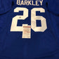 MVP Authentics N.Y. Giants Saquon Barkley Autographed Signed Jersey Jsa Coa 180 sports jersey framing , jersey framing