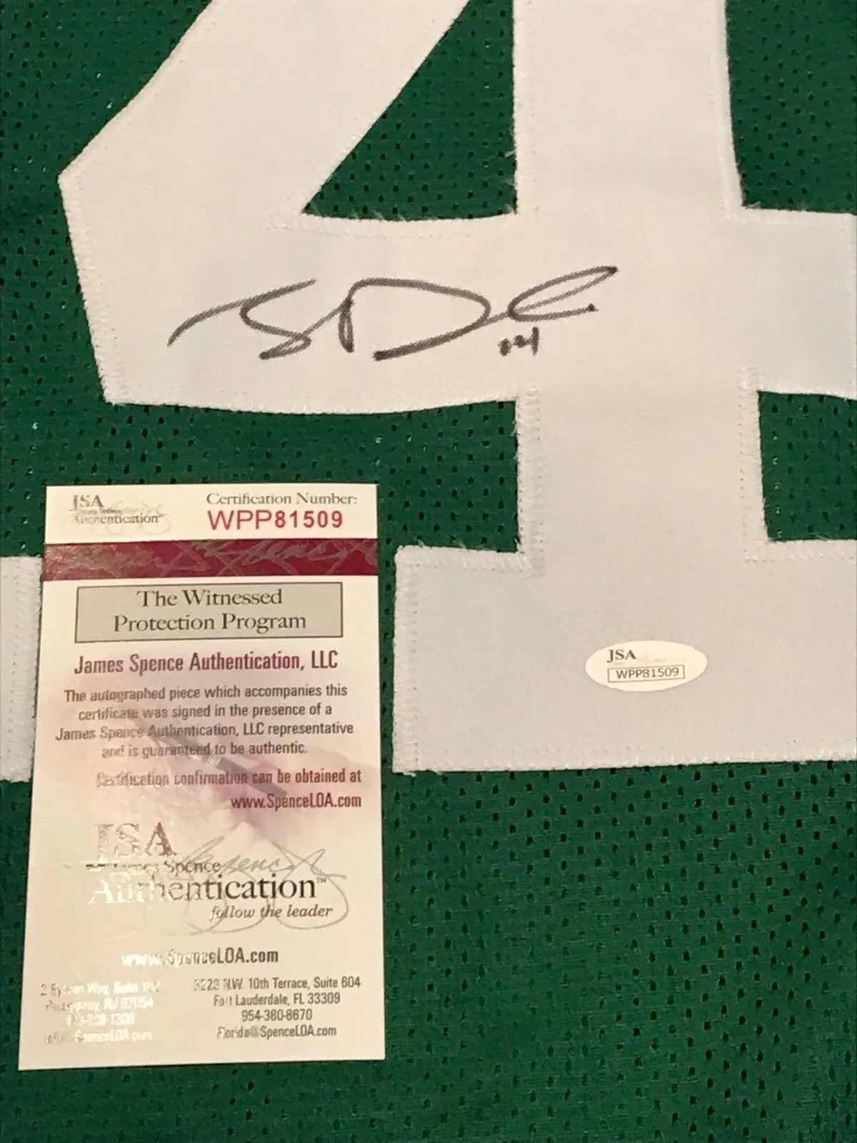 MVP Authentics N.Y. Jets Sam Darnold Autographed Signed Jersey Jsa Coa 188.10 sports jersey framing , jersey framing