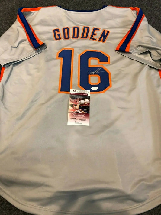 MVP Authentics N.Y. Mets Dwight Gooden Autographed Signed Doc K Jersey Jsa  Coa 90 sports jersey framing , jersey framing