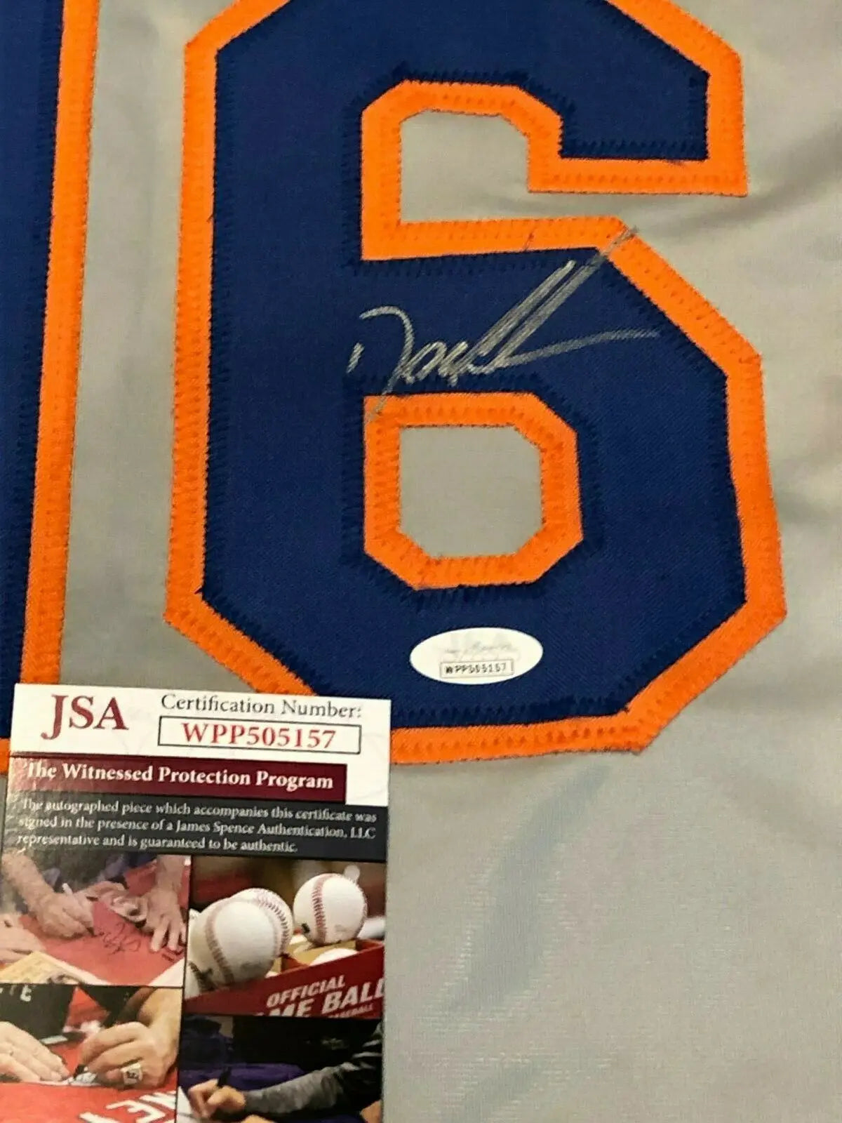 N.Y. Mets Dwight Gooden Autographed Signed Doc K Jersey Jsa Coa