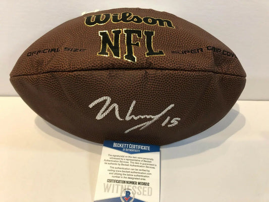 MVP Authentics New England Patriots N'keal Harry Autographed Signed Nfl Football Beckett Coa 107.10 sports jersey framing , jersey framing