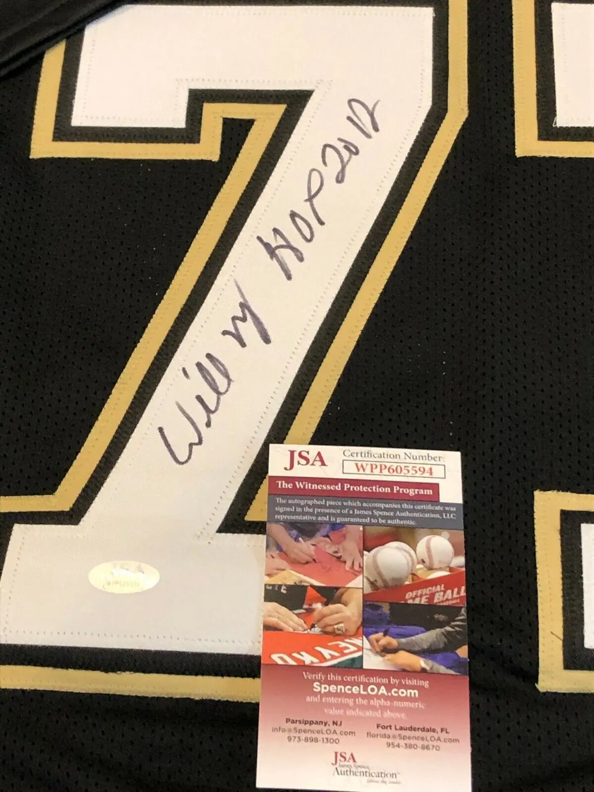 MVP Authentics New Orleans Saints Willie Roaf Autographed Signed Inscribed Jersey Jsa  Coa 89.10 sports jersey framing , jersey framing