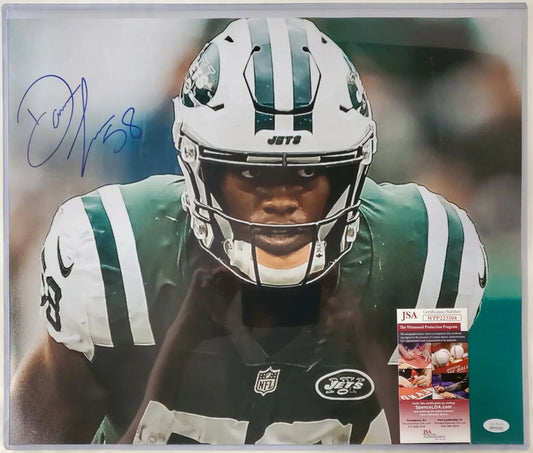 MVP Authentics New York Jets Darron Lee Autographed Signed 16X20 Photo Jsa  Coa 26.10 sports jersey framing , jersey framing