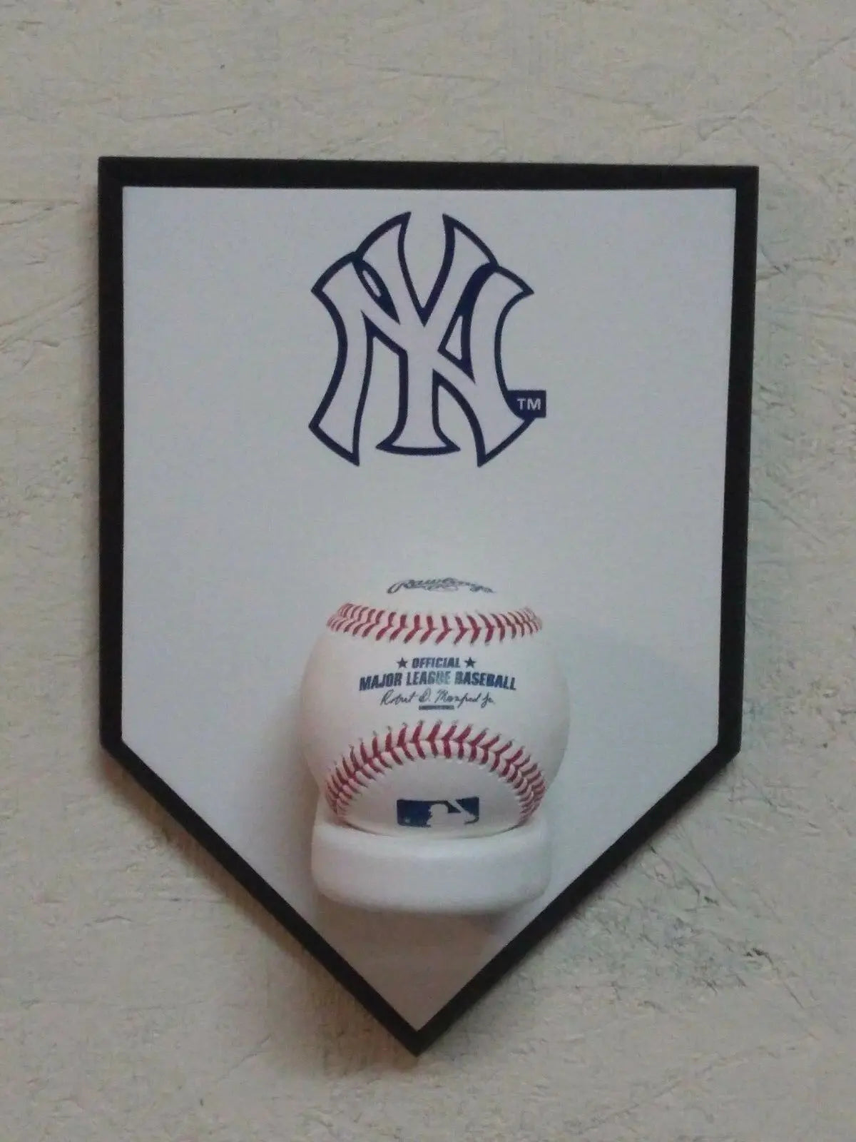 MVP Authentics New York Yankees Baseball Homeplate Display 36 sports jersey framing , jersey framing