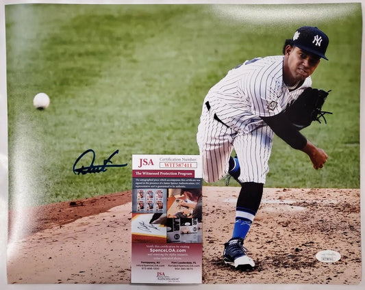MVP Authentics New York Yankees Deivi Garcia Autographed Signed 11X14 Photo Jsa  Coa 63 sports jersey framing , jersey framing