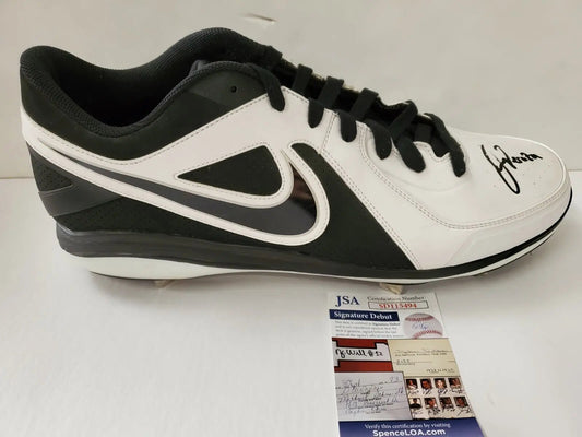 MVP Authentics New York Yankees Oswald Peraza Autographed Signed Cleat Jsa Coa 153 sports jersey framing , jersey framing