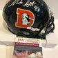 MVP Authentics Noah Fant Autographed Signed Denver Broncos Mini Helmet Jsa Coa 107.10 sports jersey framing , jersey framing