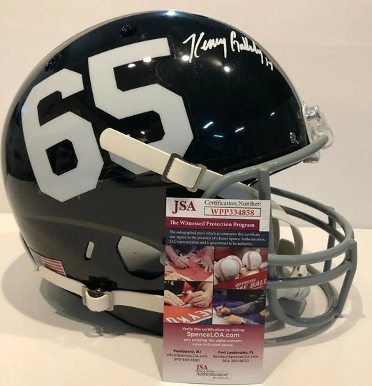 MVP Authentics Northern Illinois Kenny Golladay Autographed Signed Tb Full Size Helmet Jsa Coa 225 sports jersey framing , jersey framing