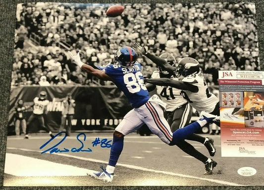 MVP Authentics Ny Giants Darius Slayton Autographed Signed 11X14 Photo Jsa  Coa 71.10 sports jersey framing , jersey framing