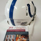 MVP Authentics Nyheim Hines Autographed Signed Indianapolis Colts Speed Mini Helmet Jsa Coa 98.10 sports jersey framing , jersey framing
