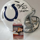 MVP Authentics Nyheim Hines Signed Indianapolis Colts Speed Rep Full Size Helmet Jsa Coa 224.10 sports jersey framing , jersey framing