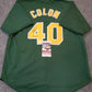 MVP Authentics Oakland A's  Bartolo Colon Autographed Inscribed "Big Sexy" Jersey Jsa Coa 188.10 sports jersey framing , jersey framing