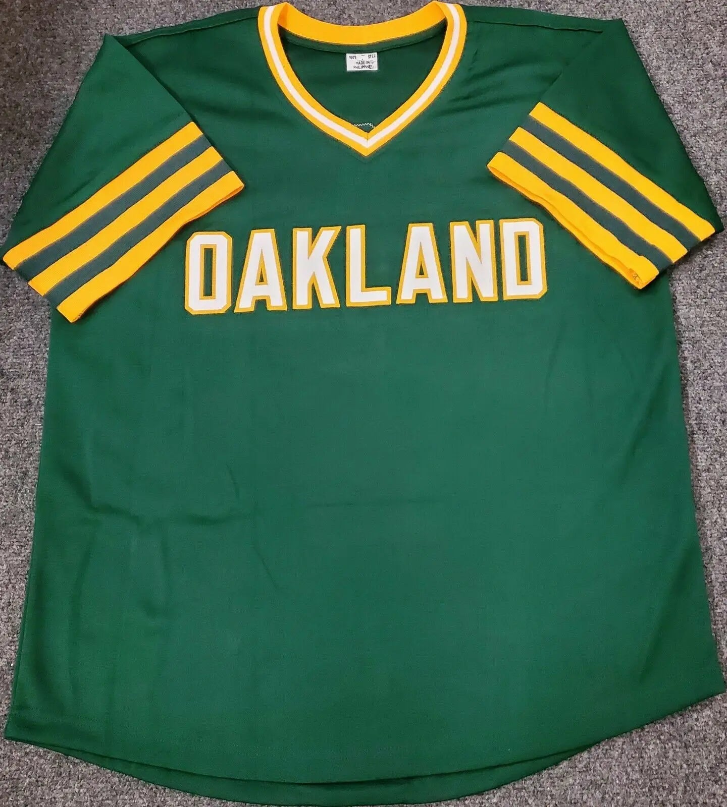 Jose Canseco Autographed Signed Oakland A's Green Throwback