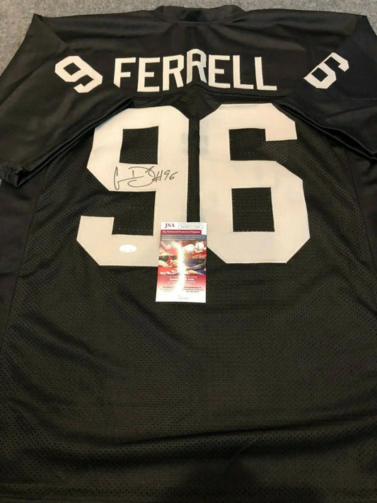 MVP Authentics Oakland Raiders Clelin Ferrell Autographed Signed Jersey Jsa Coa 134.10 sports jersey framing , jersey framing