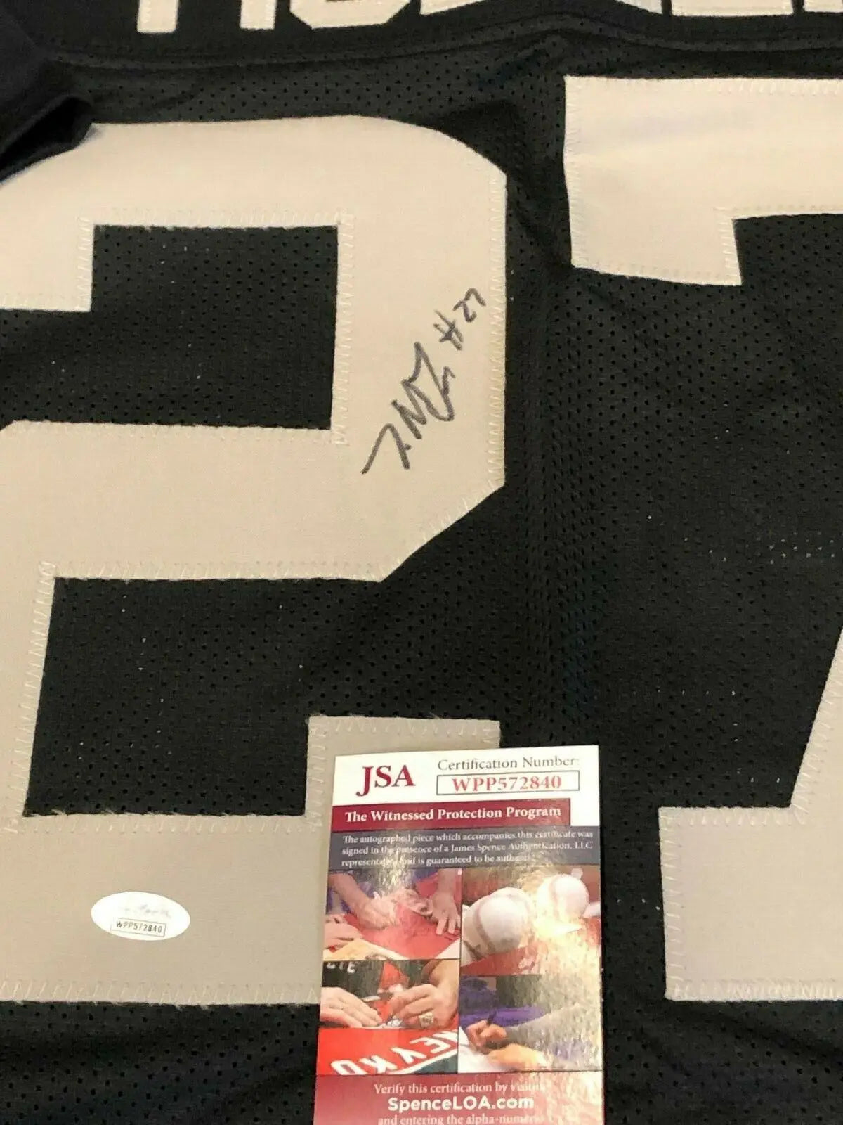 MVP Authentics Oakland Raiders Trayvon Mullen Autographed Signed Jersey Jsa Coa 116.10 sports jersey framing , jersey framing