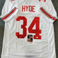 MVP Authentics Ohio State Buckeyes Carlos Hyde Autographed Signed Jersey Jsa Coa 107.10 sports jersey framing , jersey framing