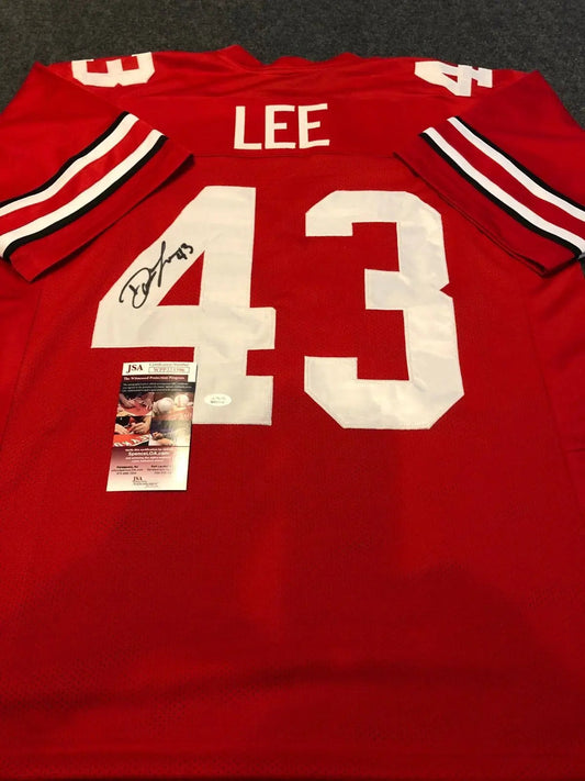 MVP Authentics Ohio State Buckeyes Darron Lee Autographed Signed Jersey Jsa Coa 117 sports jersey framing , jersey framing