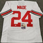 MVP Authentics Ohio State Buckeyes Shaun Wade Autographed Signed Jersey Jsa Signature Debut Coa 125.10 sports jersey framing , jersey framing