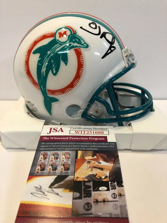 MVP Authentics Oj Mcduffie Autographed Signed Miami Dolphins Mini Helmet Jsa Coa 80.10 sports jersey framing , jersey framing