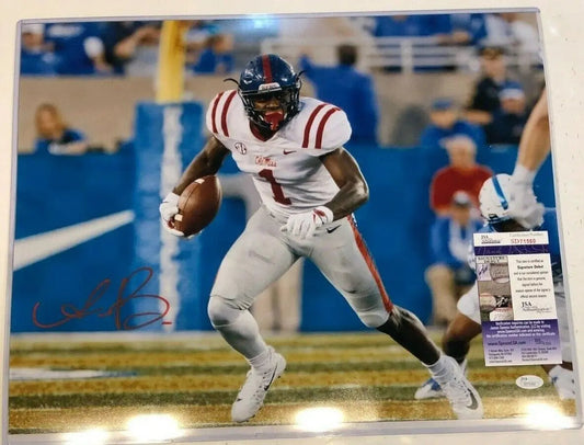 MVP Authentics Ole Miss Rebels Aj Brown Autographed Signed 16X20 Photo Jsa  Coa 107.10 sports jersey framing , jersey framing