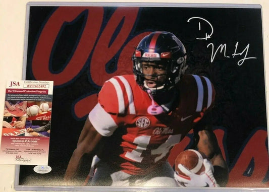 MVP Authentics Ole Miss Rebels Dk Metcalf Autographed Signed 11X14 Photo Jsa  Coa 89.10 sports jersey framing , jersey framing