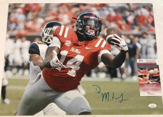 MVP Authentics Ole Miss Rebels Dk Metcalf Autographed Signed 16X20 Photo Jsa  Coa 116.10 sports jersey framing , jersey framing