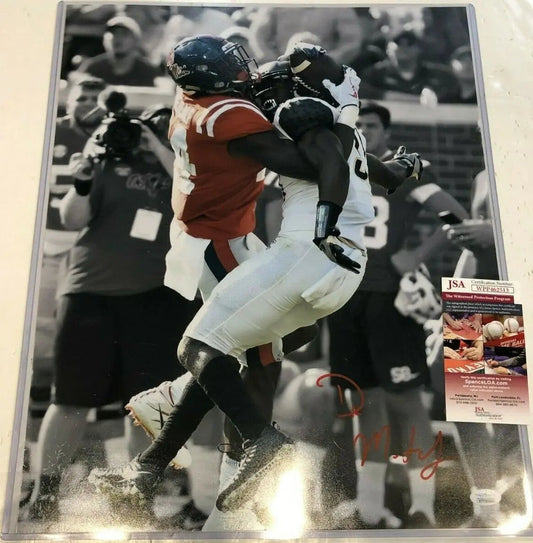 MVP Authentics Ole Miss Rebels Dk Metcalf Autographed Signed 16X20 Photo Jsa  Coa 116.10 sports jersey framing , jersey framing