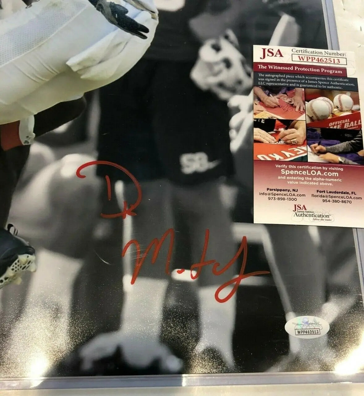 MVP Authentics Ole Miss Rebels Dk Metcalf Autographed Signed 16X20 Photo Jsa  Coa 116.10 sports jersey framing , jersey framing