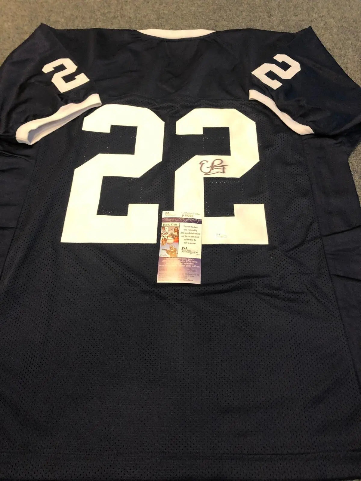 MVP Authentics Penn State Evan Royster Autographed Signed Jersey Jsa Coa 99 sports jersey framing , jersey framing