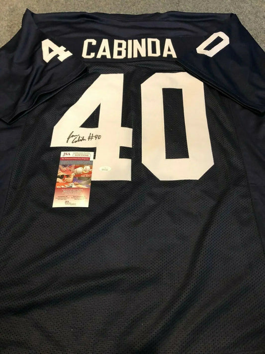 MVP Authentics Penn State Jason Cabinda Autographed Signed Jersey Jsa Coa 108 sports jersey framing , jersey framing