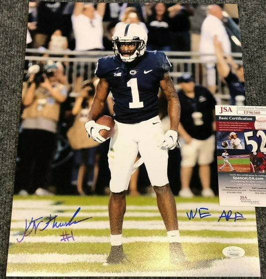 MVP Authentics Penn State Kj Hamler Autographed Signed Inscribed 11X14 Photo Jsa Coa 89.10 sports jersey framing , jersey framing