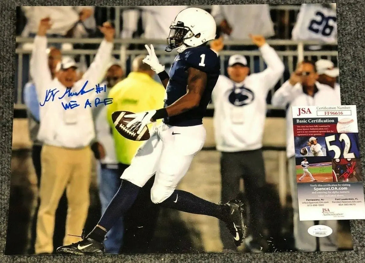 MVP Authentics Penn State Kj Hamler Autographed Signed Inscribed 11X14 Photo Jsa Coa 89.10 sports jersey framing , jersey framing
