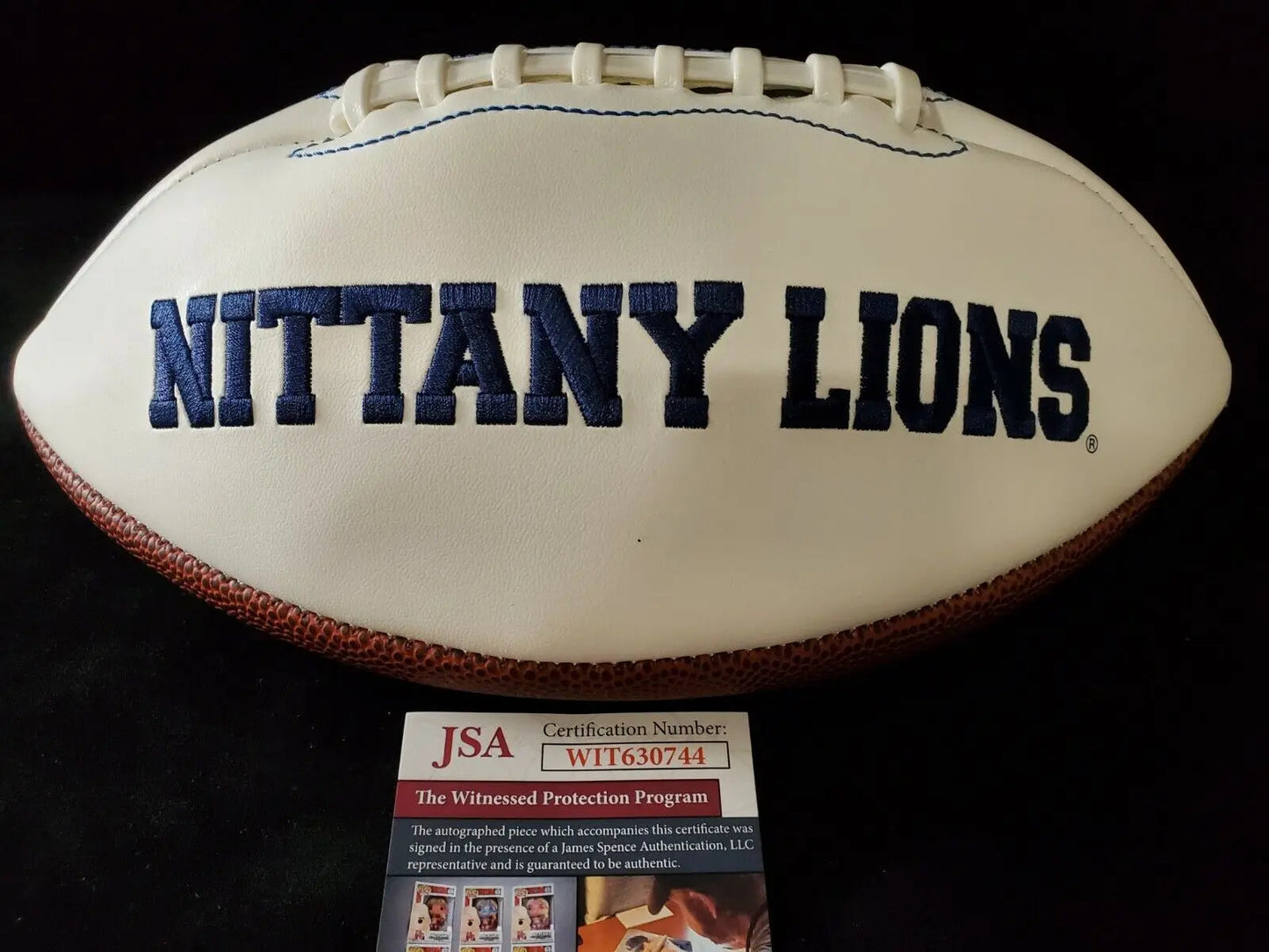 MVP Authentics Penn State Kj Hamler Autographed Signed Inscribed Logo Football Jsa  Coa 135 sports jersey framing , jersey framing