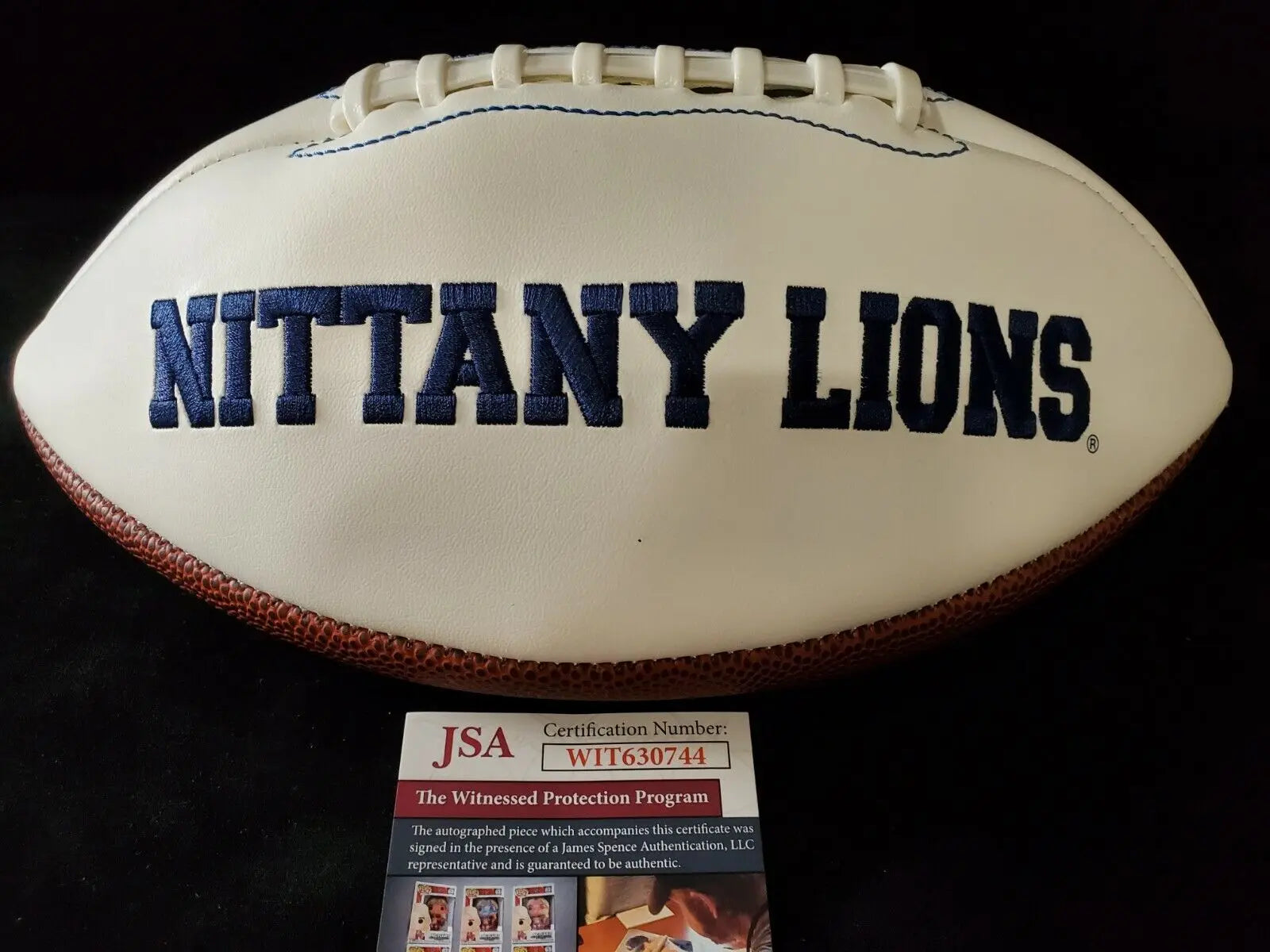 MVP Authentics Penn State Kj Hamler Autographed Signed Inscribed Logo Football Jsa  Coa 135 sports jersey framing , jersey framing